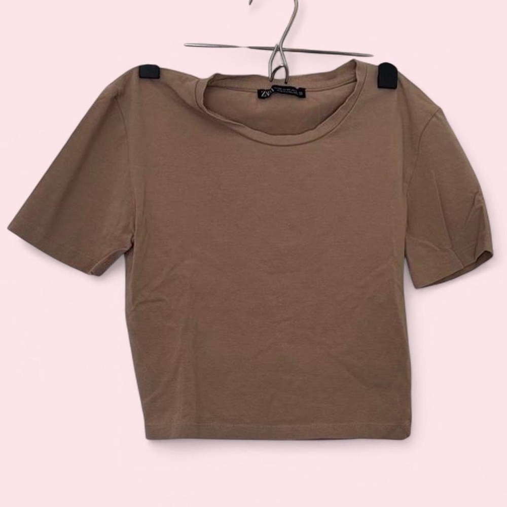 Zara Tan Crop Top